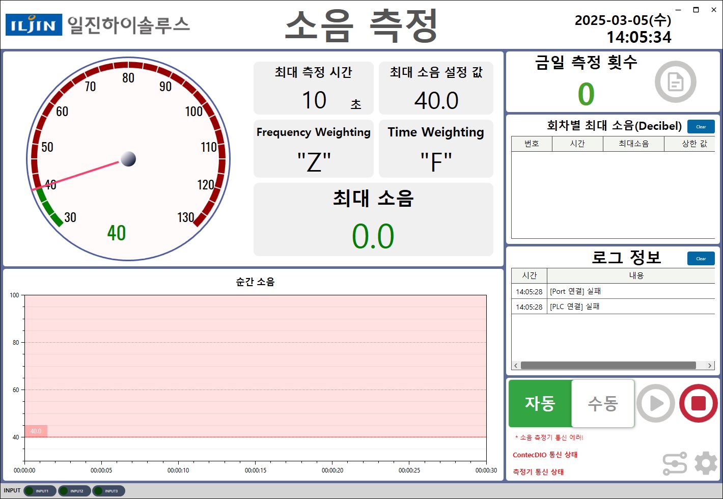 수소 탱크 제원·소음 검사